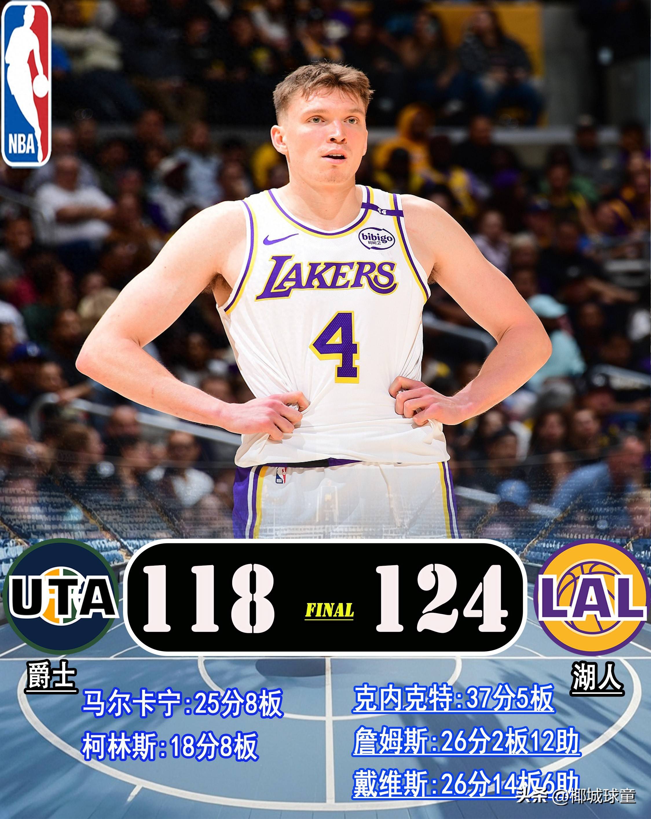 爵士主场取胜，主力球员表现出色