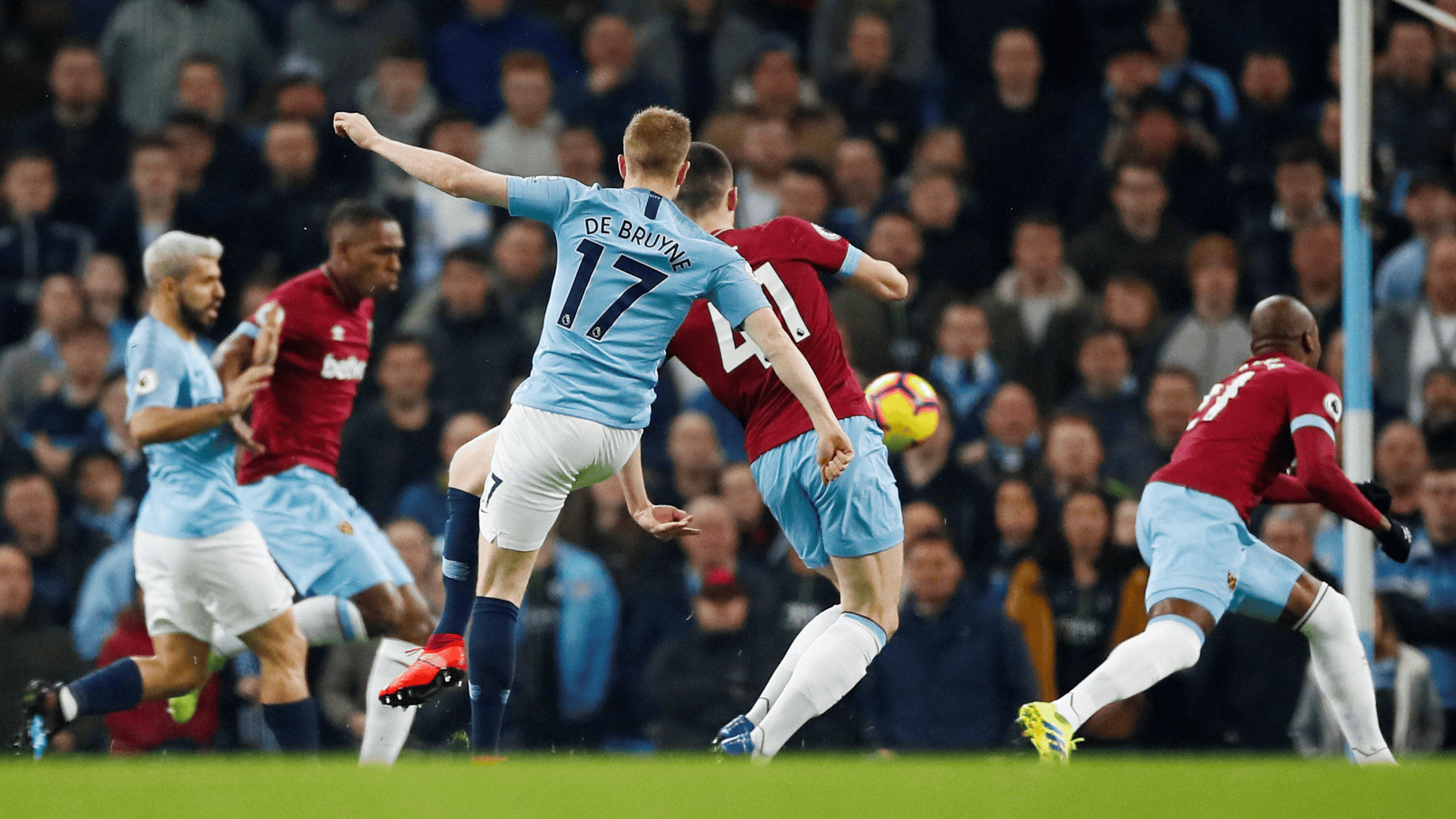 曼城客场狭胜西汉姆联，保持连战不败